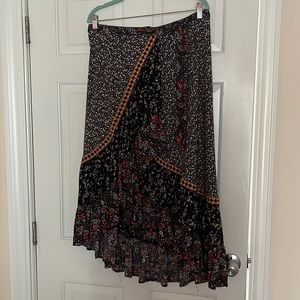 Free people, high low, wrap skirt size 12